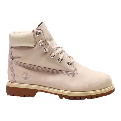 TIMBERLAND Lace-Up Boots Pink Leather Womens UK 5.5