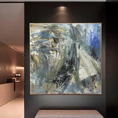 Colorful Abstract Paintings On Canvas Luxury Painting Abstract Expressionist Artwork Palette Knife Painting Contemporary Art ...
