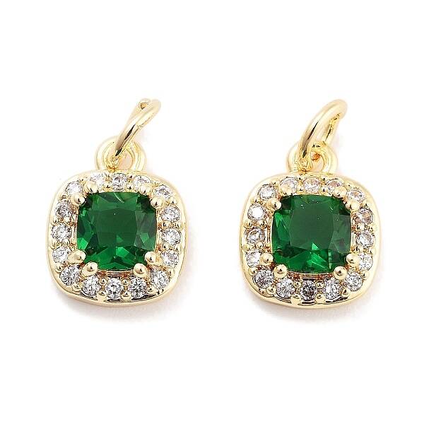 Brass with Cubic Zirconia  Pendants