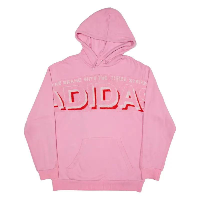 ADIDAS Hoodie Pink Pullover Womens M