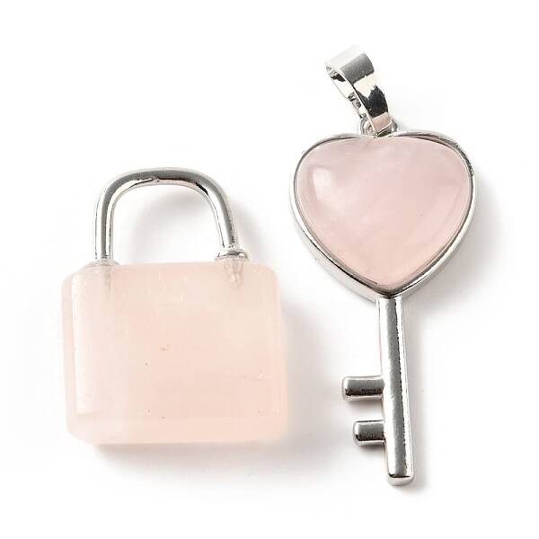 Natural Rose Quartz Pendants