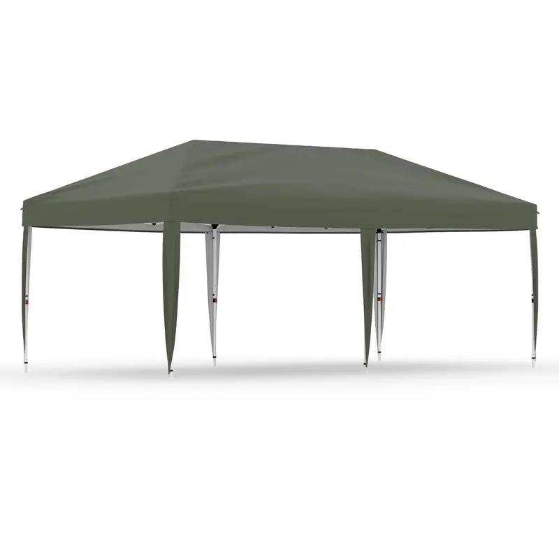 Garvee 10'x20' Pop-Up Commercial Canopy Tent, Heavy-Duty Waterproof Shelter with UV Protection, Locking System & Adjustable L...