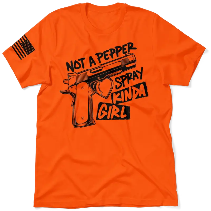 Pepper Spray Kind Of Girl - Safety Yellow T-Shirt
