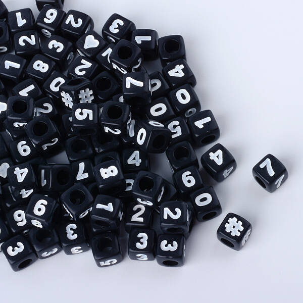 Opaque Acrylic European Beads