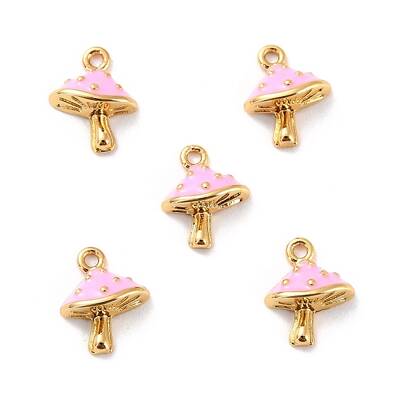 Autumn Theme Brass Enamel Pendants