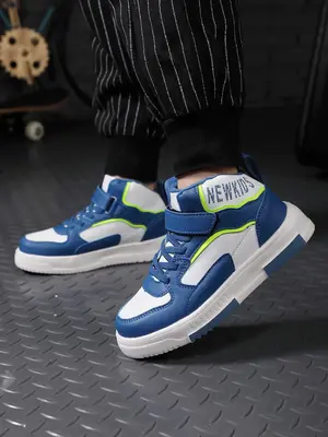 Fashionable Casual Sports Shoes, New Style Trendy Velcro Sneakers, Comfortable Breathable Sports Running Shoes for Boys