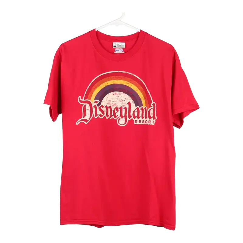 Disneyland Resort Hanes T-Shirt - Medium Red Cotton