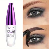 Easy Peel-Off Eyebrow Gel- Waterproof &Sweatproof, Long-Lasting Black or Brown TattooTint, Film Forming, Medium Coverage for ...