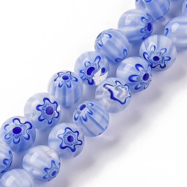 Handmade Millefiori Lampwork Beads Strands