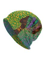 African Women Retro Painting Style Beanie Hat, Soft Thin Style Summer Hat for Sports, Hippie Punk Retro Skull Cap for Women &...