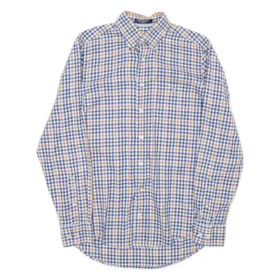 GANT Regular Fit Mens Shirt Blue Gingham Long Sleeve S