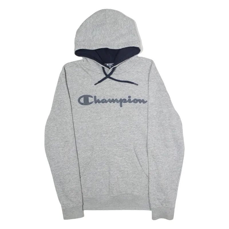CHAMPION Mens Grey Hoodie S