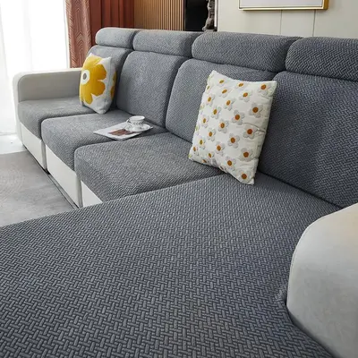 Solid Color Sofa Cover, 1 Count Soft Comfortable Sofa Cushion Cover, Dustproof Sofa Cover for Home Living Room, Sofa Couch Co...