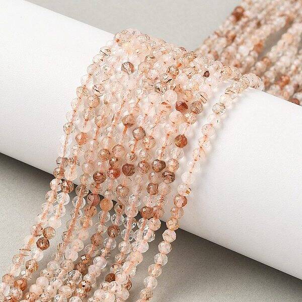Natural Rutilated Quartz Beads Strands
