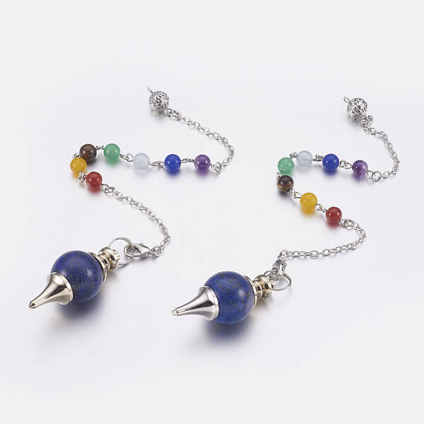 Natural Lapis Lazuli Sphere Dowsing Pendulums