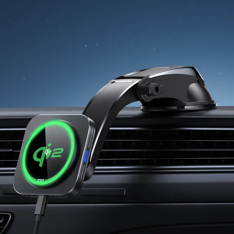 ESR Qi2 Certified 15W MagSafe Car Mount Charger for iPhone 17/16/15/14/13/12, Galaxy S25, Pixel 10, Fast Charging, Dashboard ...