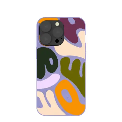 Lavender Alphabet Soup iPhone 13 Pro Case