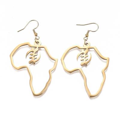 201 Stainless Steel Dangle Earrings