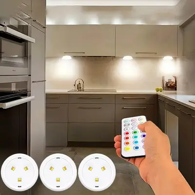 RGB Magnetic Ceiling Light, Modern Color Changing LED Ceiling Light, Wall Mounted Battery Required Ceiling Light with Remo...