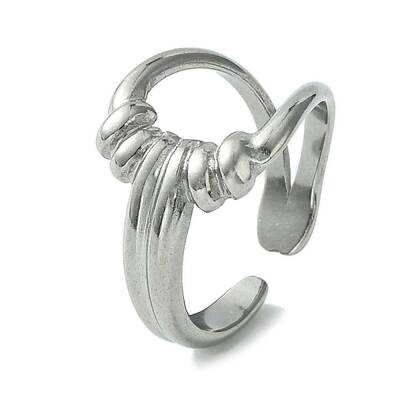 Non-Tarnish 304 Stainless Steel Open Cuff Ring