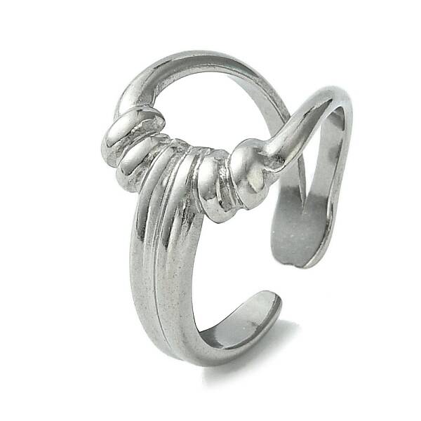 Non-Tarnish 304 Stainless Steel Open Cuff Ring