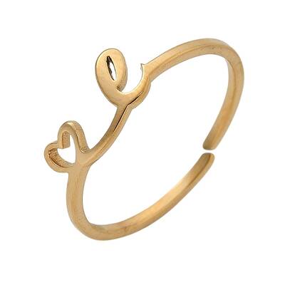 304 Stainless Steel Cuff Rings for Women