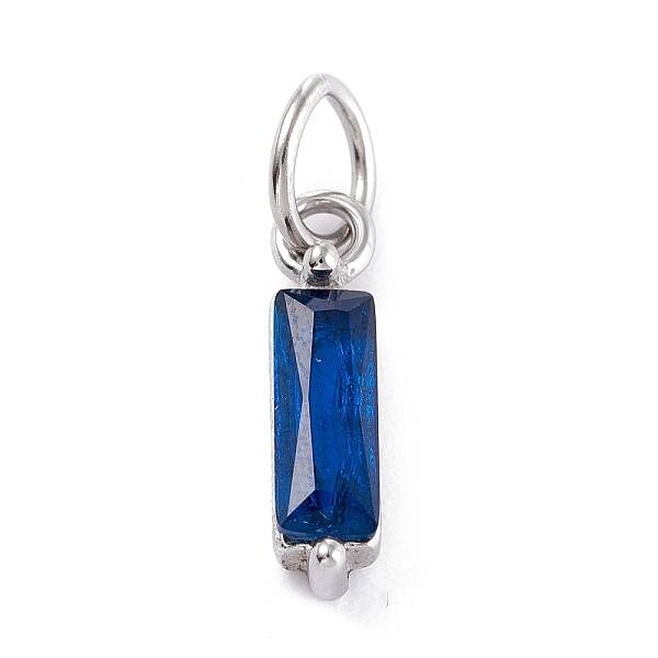304 Stainless Steel Cubic Zirconia Pendants