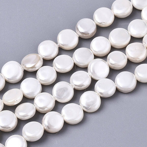 Natural Freshwater Shell Beads Strands