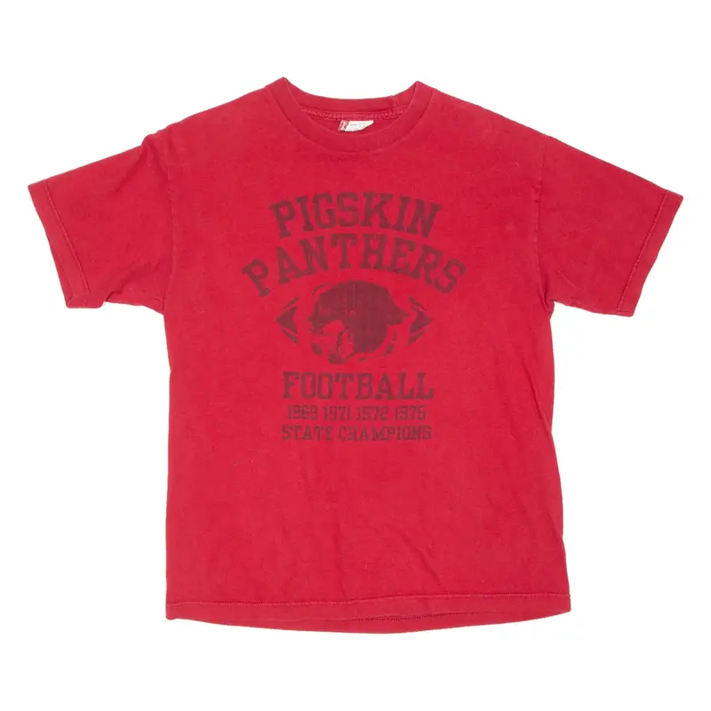 LEVI'S Pigskin Panthers Mens T-Shirt Red USA M