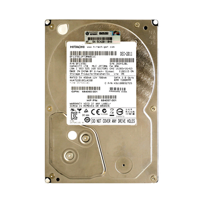684057-001 HP 1TB 3Gb/s SATA 7200 3.5-Inch Hard Drive