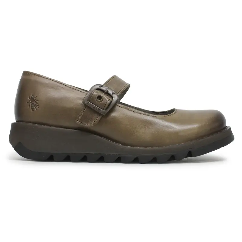 Fly London SAMP132FLY Rug Leather Women's Comfort Shoes - Taupe - Size:US 7-7.5 Women