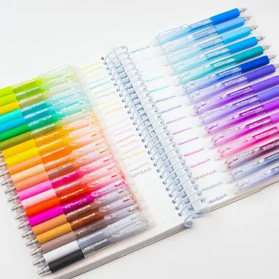 Colors Erasable Gel Pens, Retractable Medium Point Clicker Pens in 36 Assorted Colors, 0.7mm, Smooth Writing and Easy to Use...