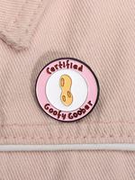 Girl Jewelry Accessories, Cartoon Peanut & Letter Design Brooch, Cute Cartoon Badge for Backpack & Clothes Collar, Fashion Ch...