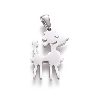 Tarnish Resistant 304 Stainless Steel Puppy Pendants