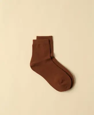 Women's Cotton Ankle Socks Fuji - Mocca