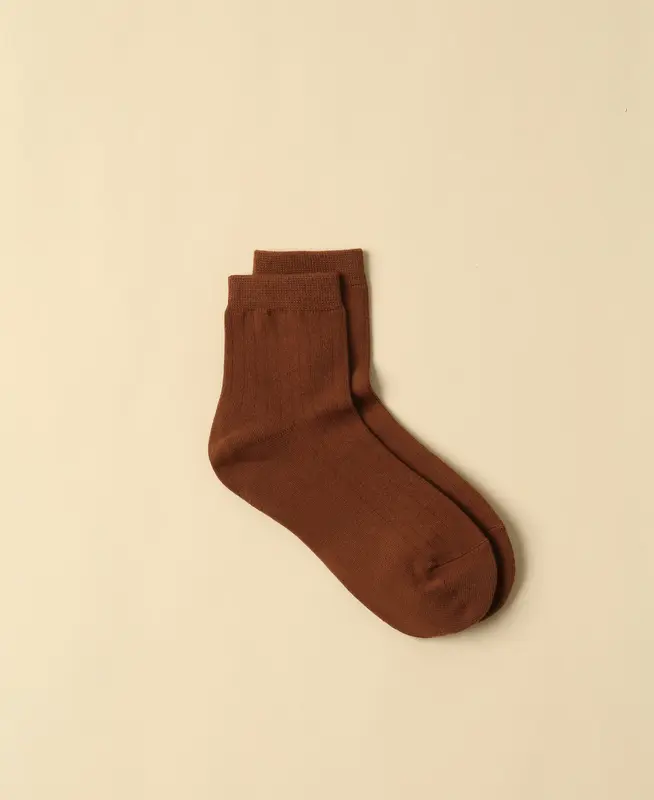 Women's Cotton Ankle Socks Fuji - Mocca