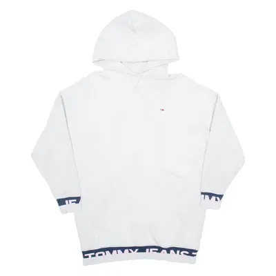 TOMMY HILFIGER Womens Grey Hoodie M