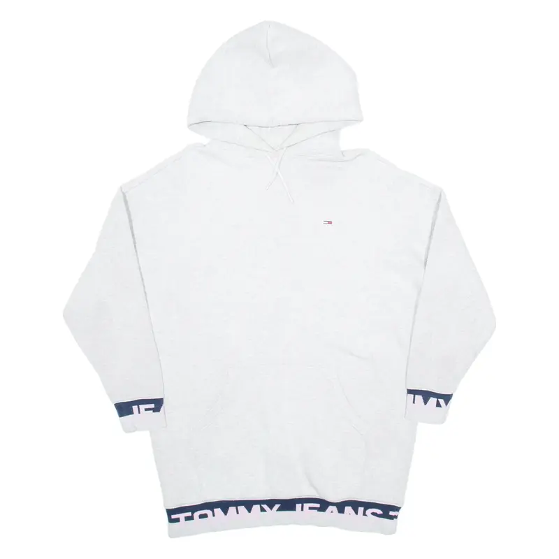 TOMMY HILFIGER Womens Grey Hoodie M