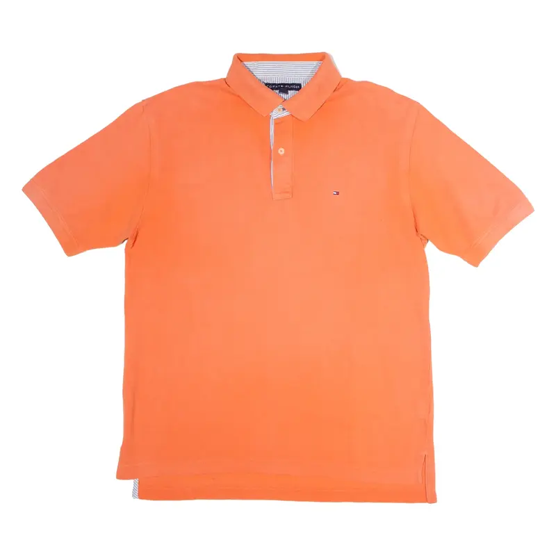 TOMMY HILFIGER Mens Polo Shirt Pink XL