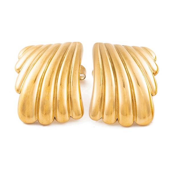 Ion Plating(IP) 304 Stainless Steel Stud Earrings for Women