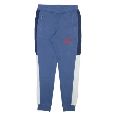 NIKE Mens Joggers Blue Tapered XS W26 L27
