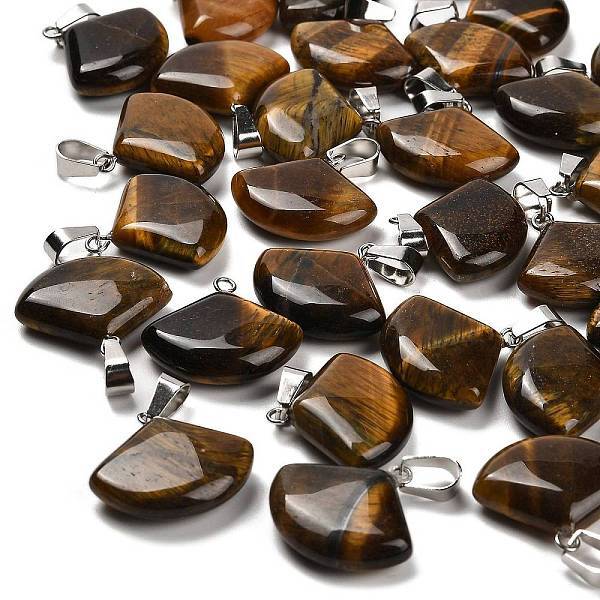Natural Tiger Eye Pendants