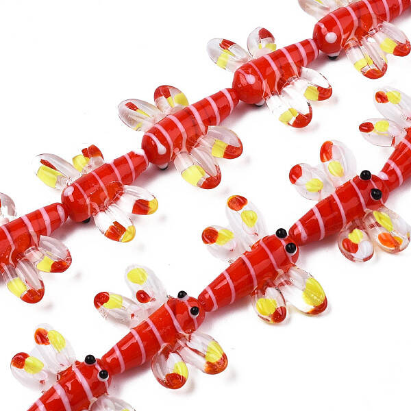 Autumn Theme Handmade Lampwork Beads Strands