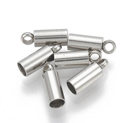 Tarnish Resistant 201 Stainless Steel Cord Ends