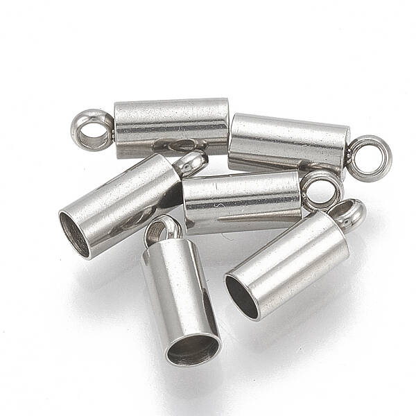 Tarnish Resistant 201 Stainless Steel Cord Ends