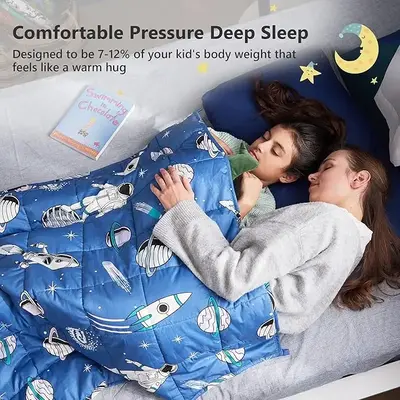 TILLYOU Weighted Blankets,Deeper Sleep,Super Soft Heavy Blanket Microfiber Material with Glass Beads,100% breathable na...