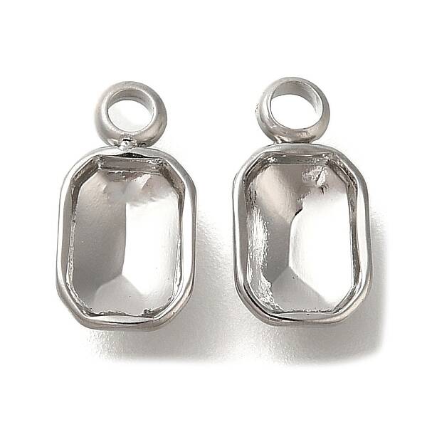 304 Stainless Steel Pendant Cabochon Settings