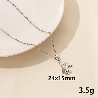 304 Stainless Steel Geometric Pendant Necklaces