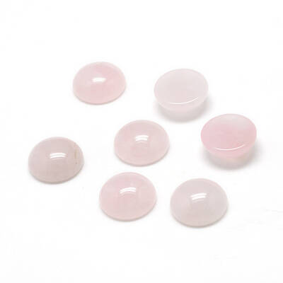 Natural Rose Quartz Gemstone Cabochons