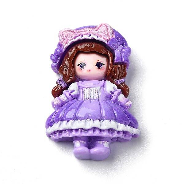 Cartoon Girls Opaque Resin Decoden Cabochons